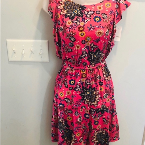 Ann Taylor Loft floral pink dress - Picture 4 of 4